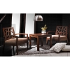 Jennifer Wooden Lounge Chair with Fabric Seat - WI-JENNIFER-LOUNGE-CH