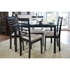Jet Cheer 5-Piece Dining Set - Wenge and Beige - WI-JET-CHEER-5PC-DINING-SET