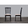 Jet Cheer Dining Chair - Wenge and Beige (Set of 2) - WI-JET-CHEER-DINING-CHAIR