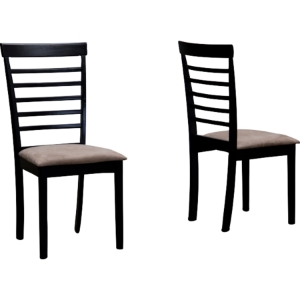 Jet Cheer Dining Chair - Wenge and Beige (Set of 2) 
