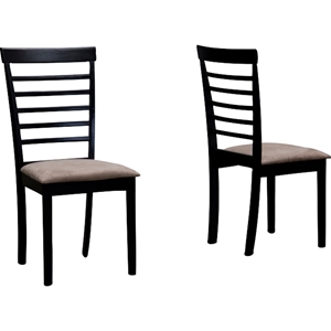 Jet Cheer Dining Chair - Wenge and Beige (Set of 2) 
