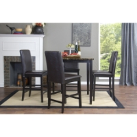 Jet 5-Piece Counter Marble Set - Dark Brown