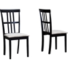 Jet Moon Dining Chair - Wenge and Beige (Set of 2) - WI-JET-MOON-DINING-CHAIR
