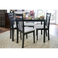 Jet Warm 5-Piece Dining Set - Dark Brown