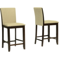 Everdon Pub Chair - Dark Brown, Brown (Set of 2)
