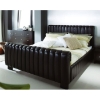Kent Dark Brown Upholstered Queen Platform Bed - WI-KENT-QUEEN-BED-107