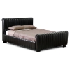 Kent Dark Brown Upholstered Queen Platform Bed - WI-KENT-QUEEN-BED-107