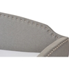 Lanny Nailheads Twin Daybed - Trundle Bed, Gray - WI-LANNY-GRAY-DAYBED