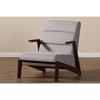 Vino Lounge Chair - Gray - WI-LB159-GRAY-WALNUT-CC