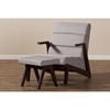 Vino Lounge Chair Set - Gray - WI-LB159-GRAY-WALNUT-CC-OTTO-SET