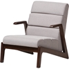 Vino Lounge Chair Set - Gray - WI-LB159-GRAY-WALNUT-CC-OTTO-SET