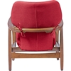 Rundell Upholstered Leisure Accent Chair - Button Tufted, Red - WI-LB888-RED