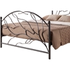 Zinnia Metal Bed - Black - WI-LEN3081-BLACK-SEA-GOLD-BED
