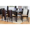 Lockerbie 7 Piece Dark Brown Dining Set - WI-LOCKERBIE-7PC