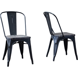 French Bistro Chair - Antique Black (Set of 2) 