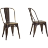 French Bistro Chair - Antique Copper (Set of 2) - WI-M-74522AC-DC