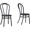 Saxony Steel Dining Chair - Black (Set of 2) - WI-M-74538-BLACK-DC