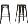 French Backless Bar Stool - Antique Copper (Set of 2) - WI-M-94115-30AC-BS