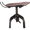 Justin Adjustable Bar Chair - Walnut - WI-M-94144-WALNUT-BS