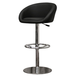 Wynn Black Adjustable Height Swivel Bar Stool 