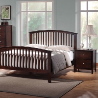 Metropolitan 5-Piece Queen Bedroom Set - Slat Bed, Wenge Wood
