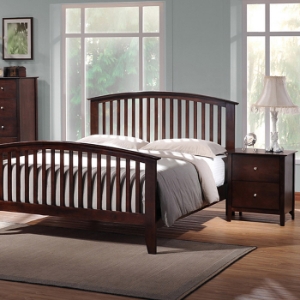 Metropolitan 5-Piece Queen Bedroom Set - Slat Bed, Wenge Wood 