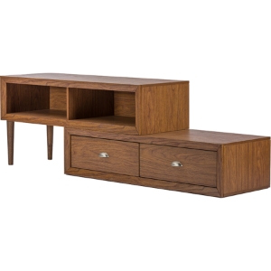Bainbridge 2 Drawers TV Stand - Walnut Brown 