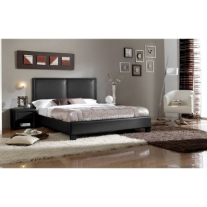 Moderne Platform Bed - Faux Leather 