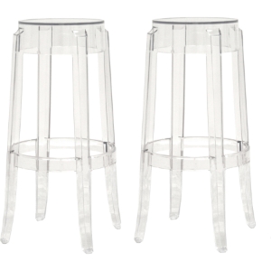 Bettino Acrylic Barstool - Clear (Set of 2) 
