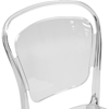 Ingram Plastic Stackable Dining Chair - Clear (Set of 2) - WI-PC-790-CLEAR