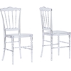 Crystal Plastic Dining Chair - Clear (Set of 2) - WI-PC-937-CLEAR