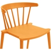 Finchum Plastic Stackable Dining Chair - Orange (Set of 2) - WI-PP-S002-ORANGE