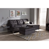 Riley 3-Piece Sectional Sofa - Ottoman, Gray - WI-R76032-GRAY-SF