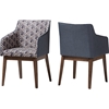 Reece Lounge Chair - Dark Blue (Set of 2) - WI-REECE-DARK-BLUE-AC