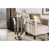 Kylie Accent Side Table - Silver Mirrored - WI-RS1242