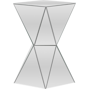 Rebecca Square Side Table - Mirrored 