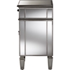Claudia Nightstand - Silver Mirrored - WI-RS2403