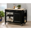 Phoenix Black Modern Kitchen Cart - WI-RT094-OCC