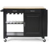 Phoenix Black Modern Kitchen Cart - WI-RT094-OCC