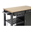 Phoenix Black Modern Kitchen Cart - WI-RT094-OCC