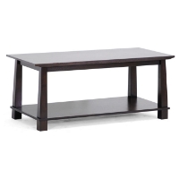 Havana Brown Wood Modern Coffee Table