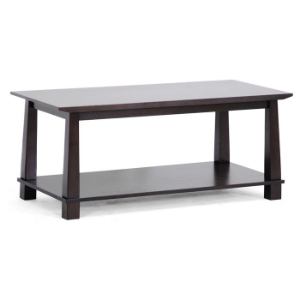 Havana Brown Wood Modern Coffee Table 