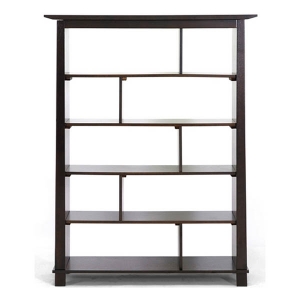 Havana Brown Wood Modern Bookcase - Tall 