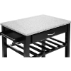 Quebec Black Wheeled Modern Kitchen Cart - WI-RT159-OCC