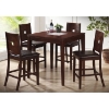 London 5 Piece Wooden Pub Table Set - WI-RT170-5PC