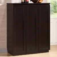 Baltimore Wooden Bar Cabinet - Wenge, Sliding Vertical Storage