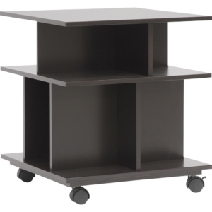 Warren Wheeled Storage Shelf - Dark Brown 
