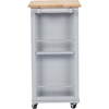 Yonkers 1 Drawer Kitchen Cart - Light Gray - WI-RT311-OCC