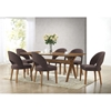 Lucas Fabric Dining Chair - Brown (Set of 2) - WI-RT323-CHR