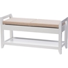 Maudie Shoe Storage Seating Bench - Taupe, White - WI-RT349-OCC-WHITE